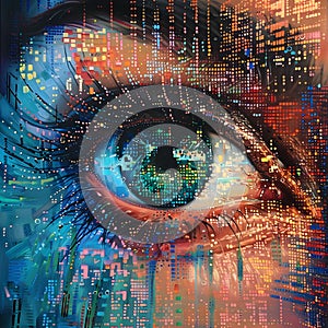 Binary Code Eye