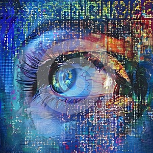 Binary Code Eye
