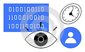 Data Monitoring and Analysis with Eye Tracking and Digital Visualization Elements