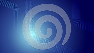 Binary Code Flow Background with Blue Gradient