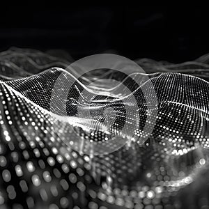 Binary Code Flowing Like Wind.