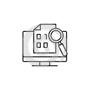 binary, code icon. Element of robotics engineering for mobile concept and web apps icon. Thin line icon for website design and