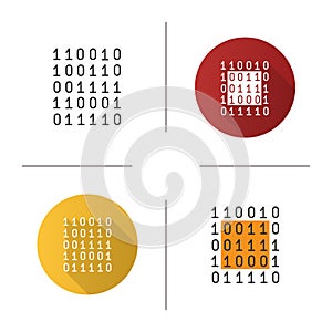 Binary code icon
