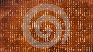 Binary code key to cyber security, technology background, and programming in world of cloud computing and data protection