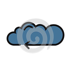 Binary code, binary line isolated vector icon can be easily modified and edit