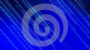 01 or binary code number pattern texture on the computer in digital data technology concept on blue background. Hacker screen dis