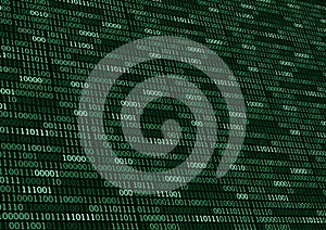 Binary code numbers for computer background