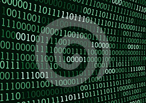 Binary code numbers for computer background