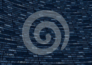 Binary code numbers for computer background