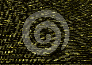 Binary code numbers for computer background