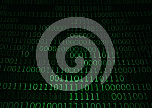 Binary code numbers for computer background