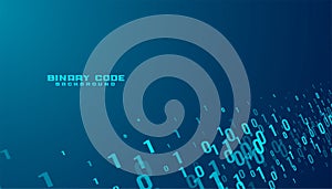 Binary code numbers data stream technology background