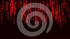 Binary code with numbers moving on the screen. Digital age. Binary algorithm, data code, decryption and encoding. Matrix