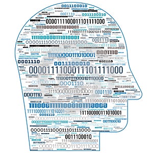 Binary Code 000111 Numbers Shapped