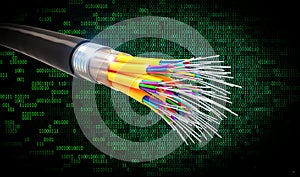 Binary code and optical fiber