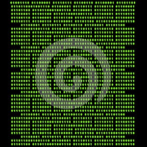 Binary code seamless pattern background suitable for programming website background and computer wallpaper