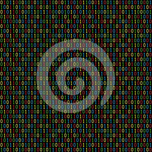Binary code seamless pattern
