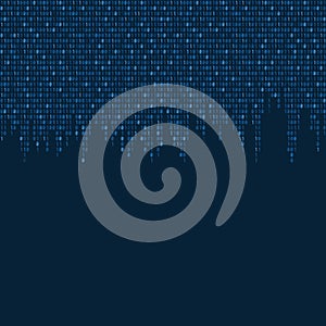 Binary code cyber pattern matrix