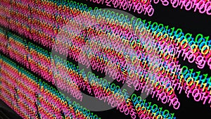Binary code Software development.
