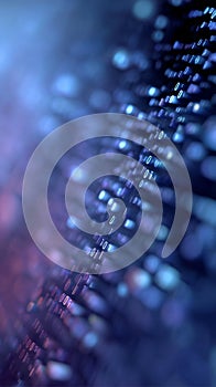 Binary code stream generating abstract data background