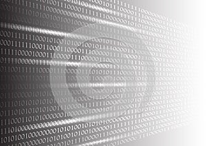Binary code texture abstract background, business technology concept vector illustration