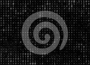 Binary code vector abstract background