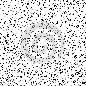 Binary code. Vector seamless pattern