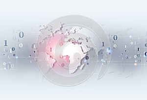 Binary Code Web Background