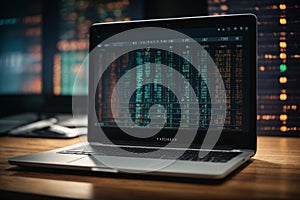 Binary codes, laptop, Programing, codes wallpaper download Ai generated images