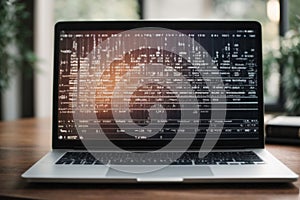 Binary codes,laptop,Programing,codes wallpaper download Ai generated images