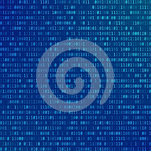 Binary computer code. Abstract Technology background. Stream of zeros and ones. Programming encoded information
