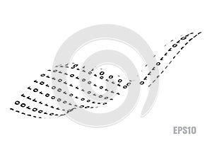 Binary Computer Code Background or Gradient 01 Numbers Pattern