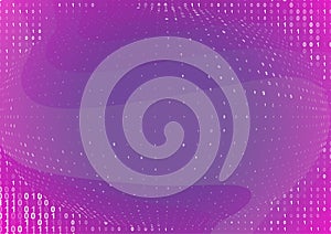 Binary Computer Code Background or Gradient 01 Numbers Pattern