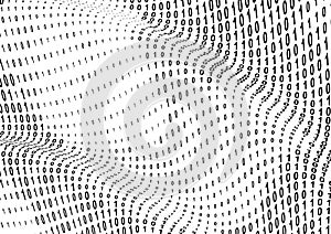 Binary Computer Code Background or Gradient 01 Numbers Pattern