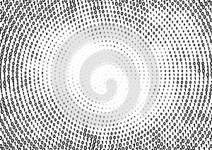 Binary computer code halftone pattern