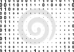 Binary computer code halftone pattern