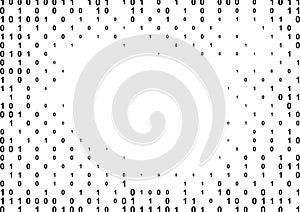 Binary computer code halftone pattern
