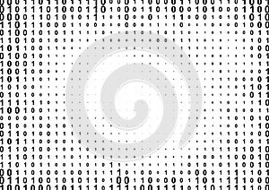 Binary computer code halftone pattern