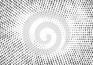Binary computer code halftone pattern