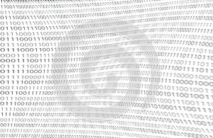 Binary computer code number 01 For programming on the network of digital technology on modern hardware and software