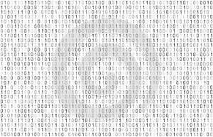 Binary computer code seamless pattern. Matrix background with digits 1.0.