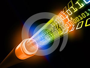 Binary data flow