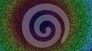 Binary Data Spiral Background Representing Digital Technology and Artificial Intelligence