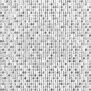 Binary digital code. Computer background numbers 1,0. Binary code for your design. Programming coding seamless pattern. Isolated o