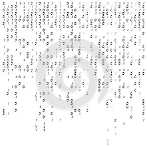 Binary digits falling background, abstract 0,1 wallpaper