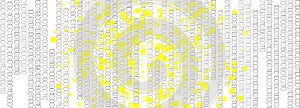 Binary Matrix Background. Red Tech Banner.