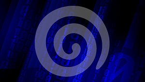 Binary numbers rectangles of binary code as background for cyber security, machine learning, and technology concepts in computer