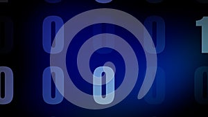 Binary system digital technology and cyber crime in technology background with binary numbers and binary code for online