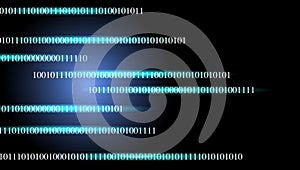 Binary technology banner.Business Technology Background.
