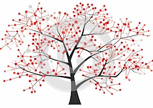 A Binary Tree of Red Berries, White Dots, and Clip Coral: Inform